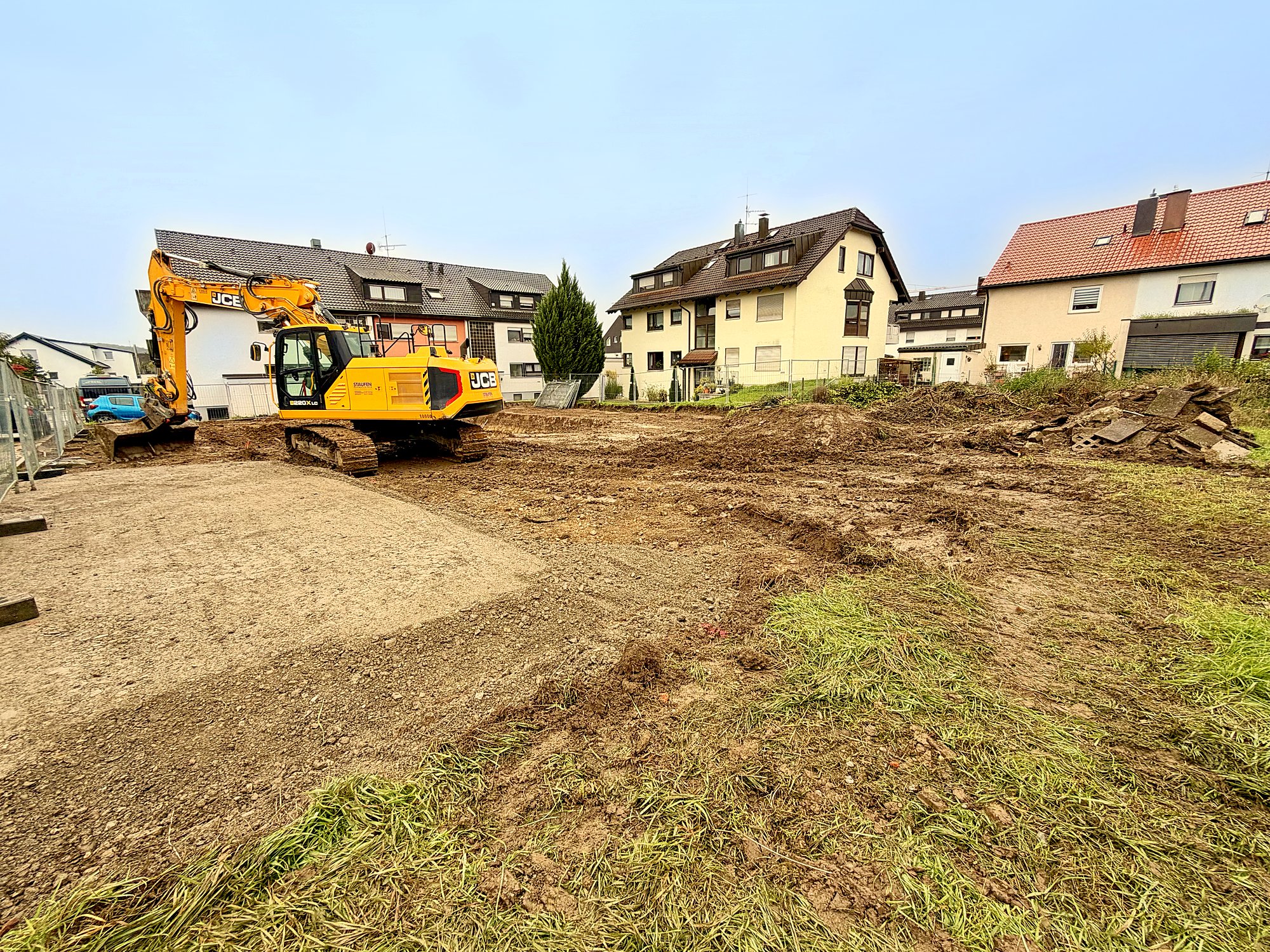 Baustelle Mozartstraße, Neuhausen auf den Fildern: Beginn des Aushubs, Oktober 2026